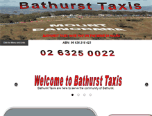 Tablet Screenshot of bathursttaxi.com.au